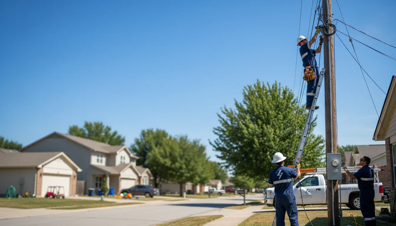 Residential electrician providing installation services in Monroe, AR